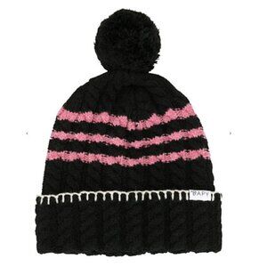 BAPY BY A BATHING APE Cable-Knit Black Pink Beanie